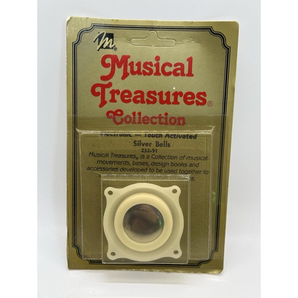 Vintage Musical Treasures Touch Activated "Silver Bells" Music Movement